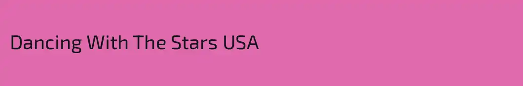 Dancing With The Stars USA